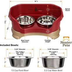 Neater Pets Neater Feeder Deluxe Elevated & Mess-Proof Dog Bowls -Dog Supplies 89629 PT2. AC SS1800 V1631153203