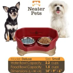Neater Pets Neater Feeder Deluxe Elevated & Mess-Proof Dog Bowls -Dog Supplies 89629 PT3. AC SS1800 V1672862698