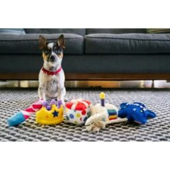 P.L.A.Y. Pet Lifestyle And You Party Time Mini Party Horn Plush Squeaky Dog Toy, X-Small -Dog Supplies 896334 PT4. AC SS1800 V1689800888