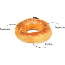 P.L.A.Y. Pet Lifestyle And You P.L.A.Y. X Earth Rated Montreal Bagel Plush Squeaky Dog Toy 10 P.L.A.Y. Pet Lifestyle And You P.L.A.Y. X Earth Rated Montreal Bagel Plush Squeaky Dog Toy -Dog Supplies 896766 PT3. AC SS1800 V1689795041