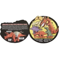 Tuffy's Dinosaur Stegosaurus Squeaky Plush Dog Toy -Dog Supplies 90127 PT6. AC SS1800 V1531549349