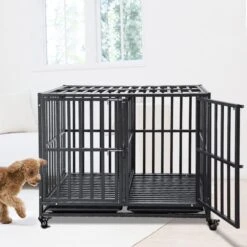SMONTER Stackable Heavy Duty Dog Crate