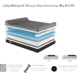 LaiFug Double Pillow Dog Bed -Dog Supplies 907254 PT3. AC SS1800 V1689095492