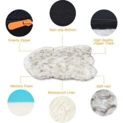 LaiFug Luxury Faux Fur Sheepskin Dog Bed, Large 10 LaiFug Luxury Faux Fur Sheepskin Dog Bed, Large -Dog Supplies 907430 PT2. AC SS1800 V1689094944