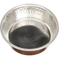 Neater Pets Brands Decorative Hammered Dog & Cat Bowl -Dog Supplies 909350 PT2. AC SS1800 V1688579676