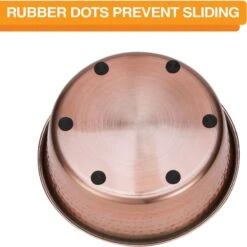 Neater Pets Brands Decorative Hammered Dog & Cat Bowl -Dog Supplies 909350 PT4. AC SS1800 V1688580432