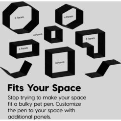 IRIS 4-Panel Dog Exercise Playpen, Black, Medium: 24-in -Dog Supplies 935678 PT4. AC SS1800 V1691503563