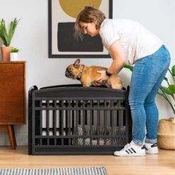 IRIS 4-Panel Dog Exercise Playpen, Black, Medium: 24-in -Dog Supplies 935678 PT6. AC SS1800 V1691503566