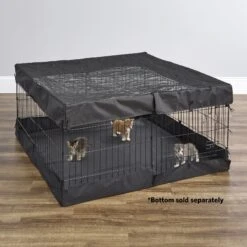 MidWest Wire Dog Exercise Pen With Step-Thru Door, Black E-Coat & MidWest Exercise Pen Top Fabric Mesh Sunscreen Accessory, Square Configuration, Black 19 MidWest Wire Dog Exercise Pen With Step-Thru Door, Black E-Coat & MidWest Exercise Pen Top Fabric Mesh Sunscreen Accessory, Square Configuration, Black -Dog Supplies 939350 PT8. AC SS1800 V1691785893