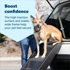 PetSafe Happy Ride Side Door Dog Stairs, Black, Large -Dog Supplies 952958 PT3. AC SS1800 V1694021659