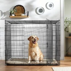 Frisco XX-Large Heavy Duty Double Door Wire Dog Crate, 54 Inch