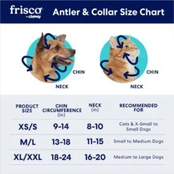 Frisco Jingle Bells Dog & Cat Holiday Collar With Bells, 1 Count & Frisco Holiday Antler Headband & Bell Collar Dog & Cat Costume -Dog Supplies 986294 PT8. AC SS1800 V1698258174
